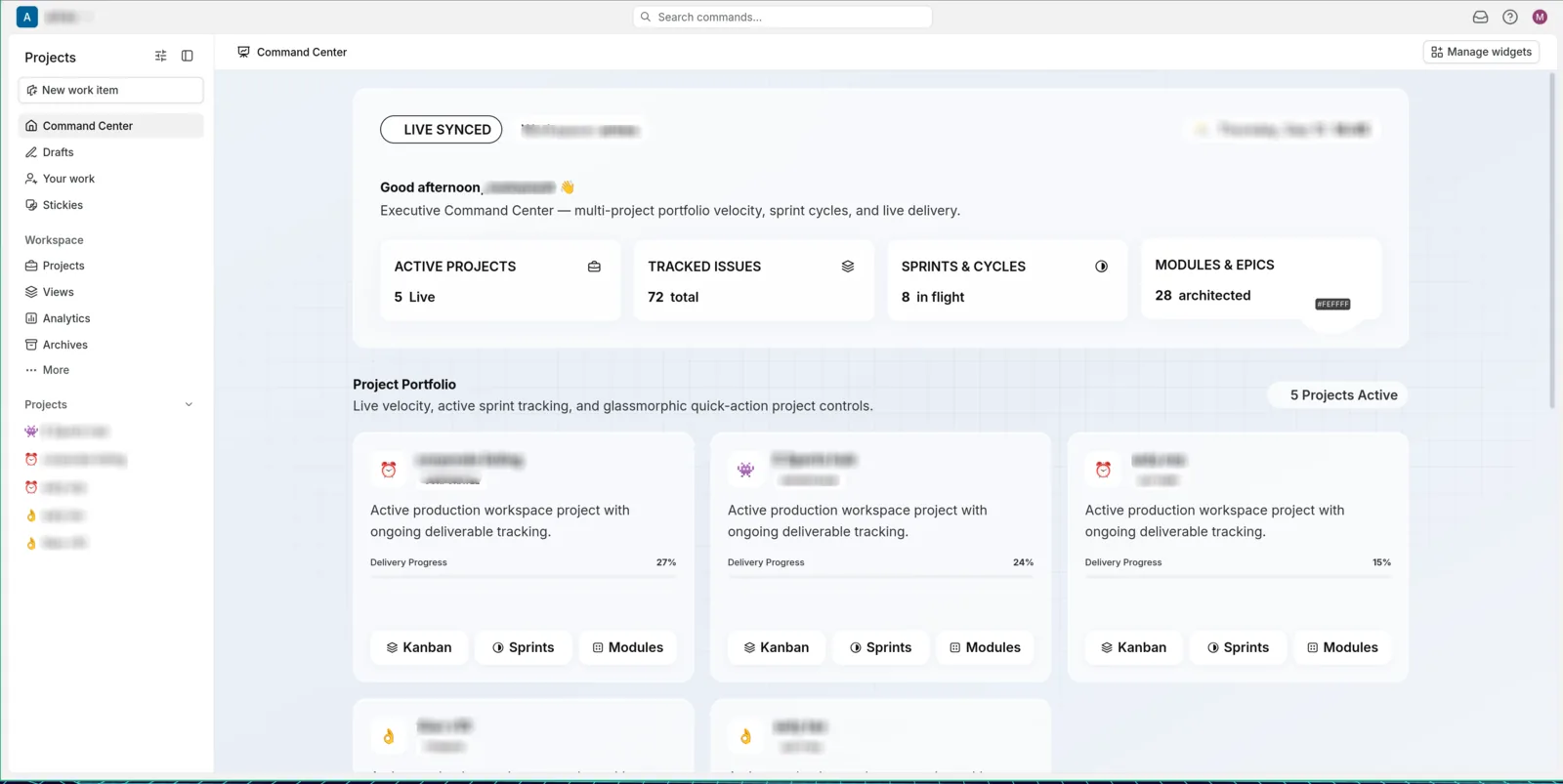 Automation Dashboard — Executive Command Center